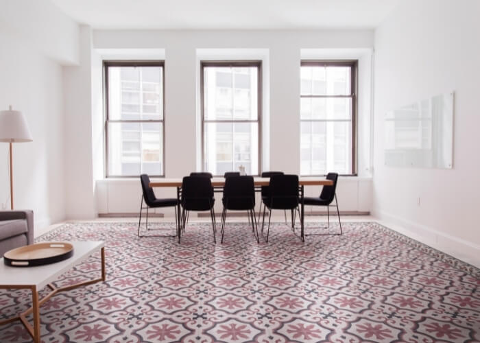Victorian tiles floor tiles pink